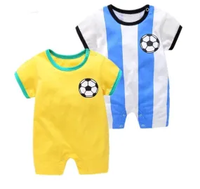 Baby Boy Girl Romper Soccer Football Clothes