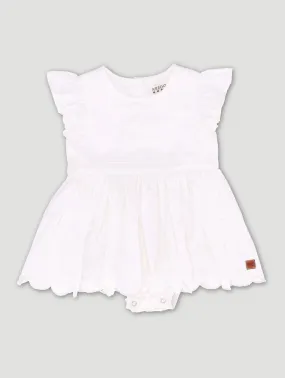 Baby Girls Anglaise Christmas Romper