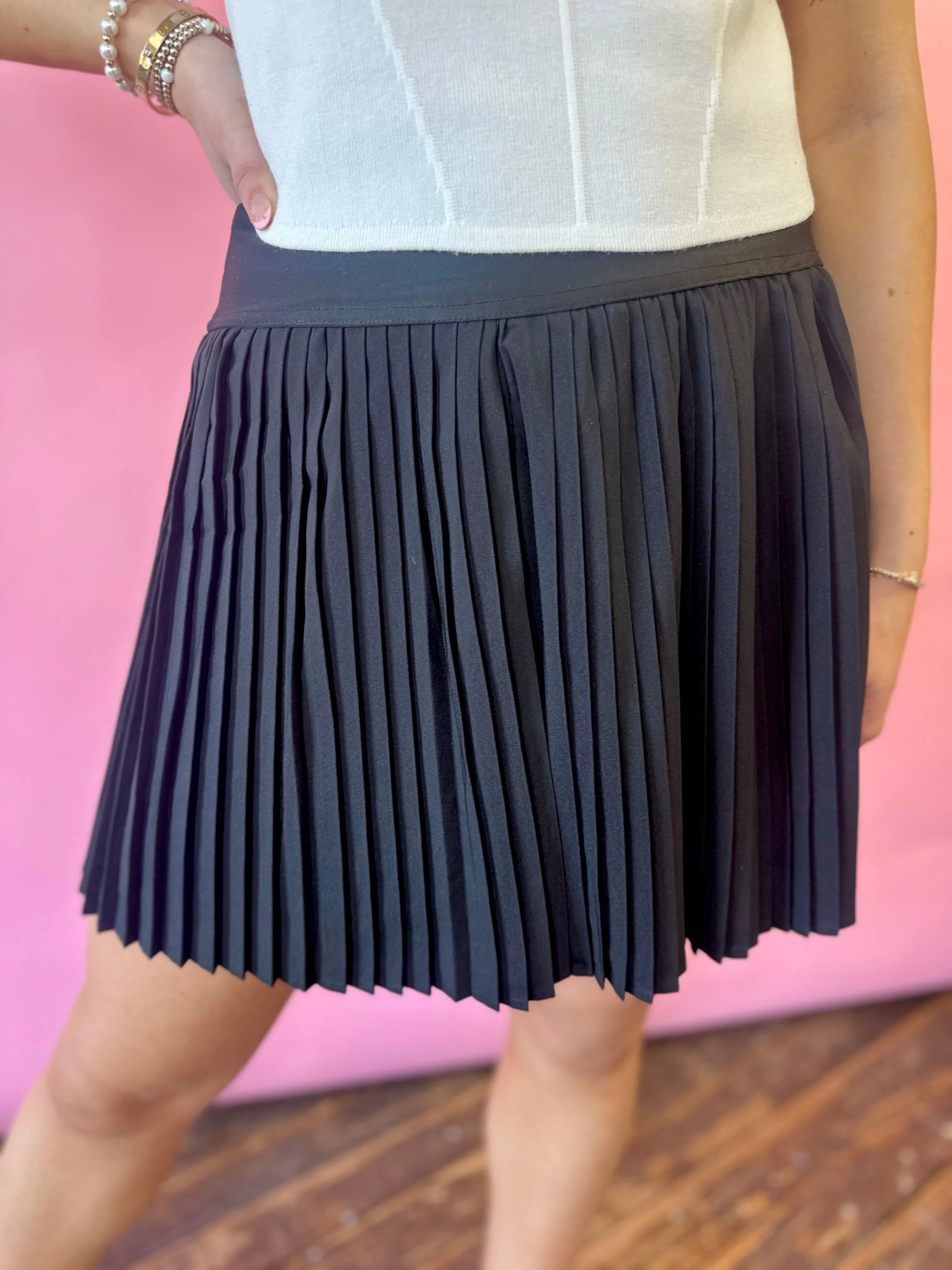 BLACK ACTIVEWEAR SKIRT