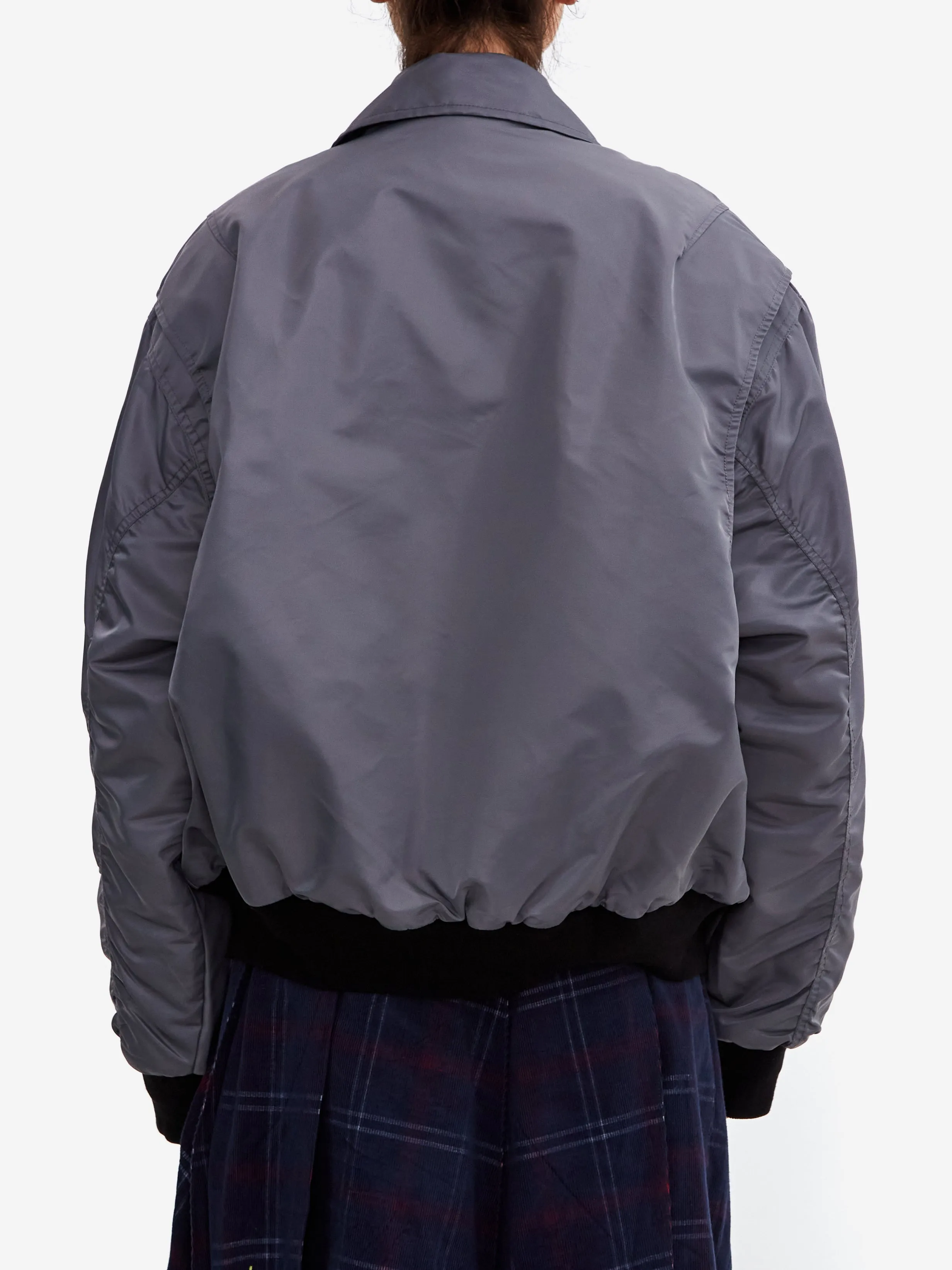 Brain Dead 3D Flight Jacket W - Steel