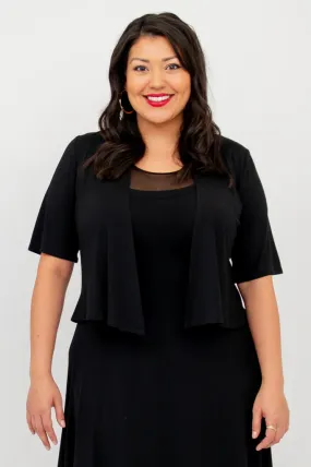 Doda Bamboo Shrug - Black (Blue Sky)