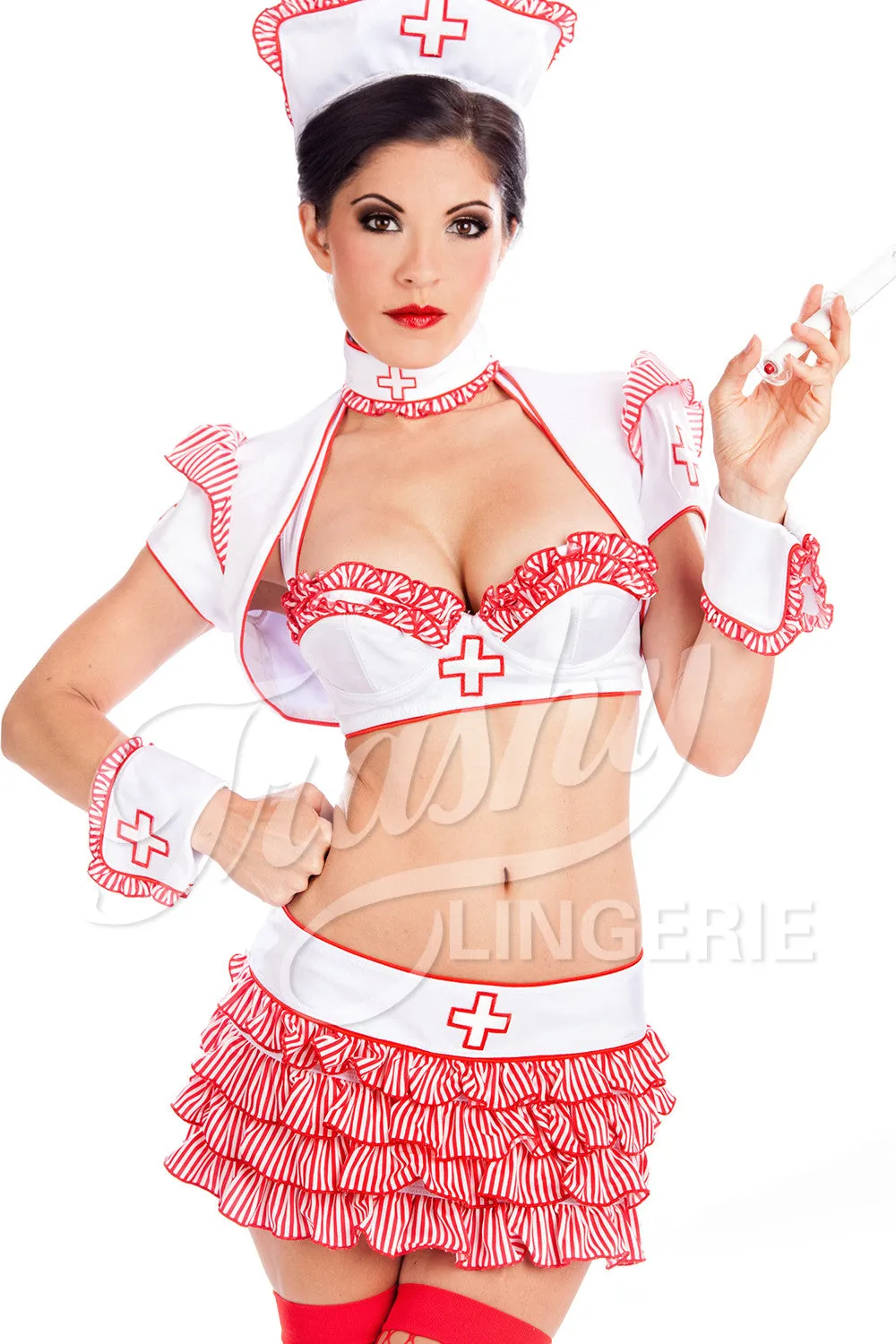 Ruffled Nurse Bolero